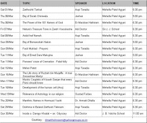 Religious Programme - March 2014